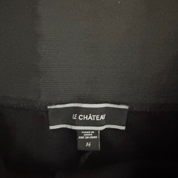 Le Château Black Slim Fit Ponte Pants – Size 14 - Picture 3 of 4